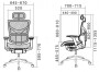 Кресло для руководителя Expert SAIL серая сетка HSAM01-G-GY - 4