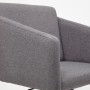 Кресло для персонала TetChair Milan серая ткань - 5