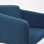 Кресло для персонала TetChair Milan синяя ткань - 5