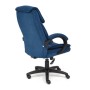 Кресло для руководителя TetChair Oreon синий флок - 3